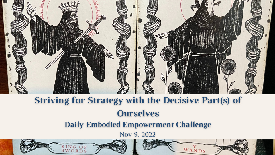 Striving for Strategy with the Decisive Part(s) of Ourselves